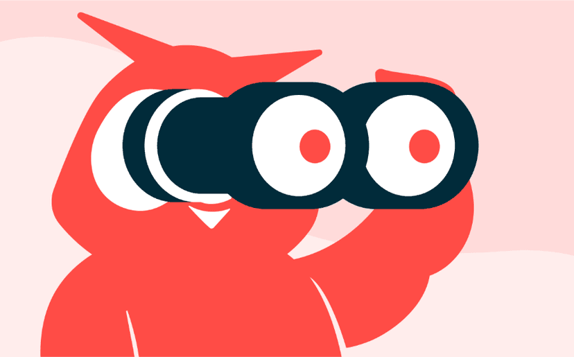 Magnifying glass with chart icon